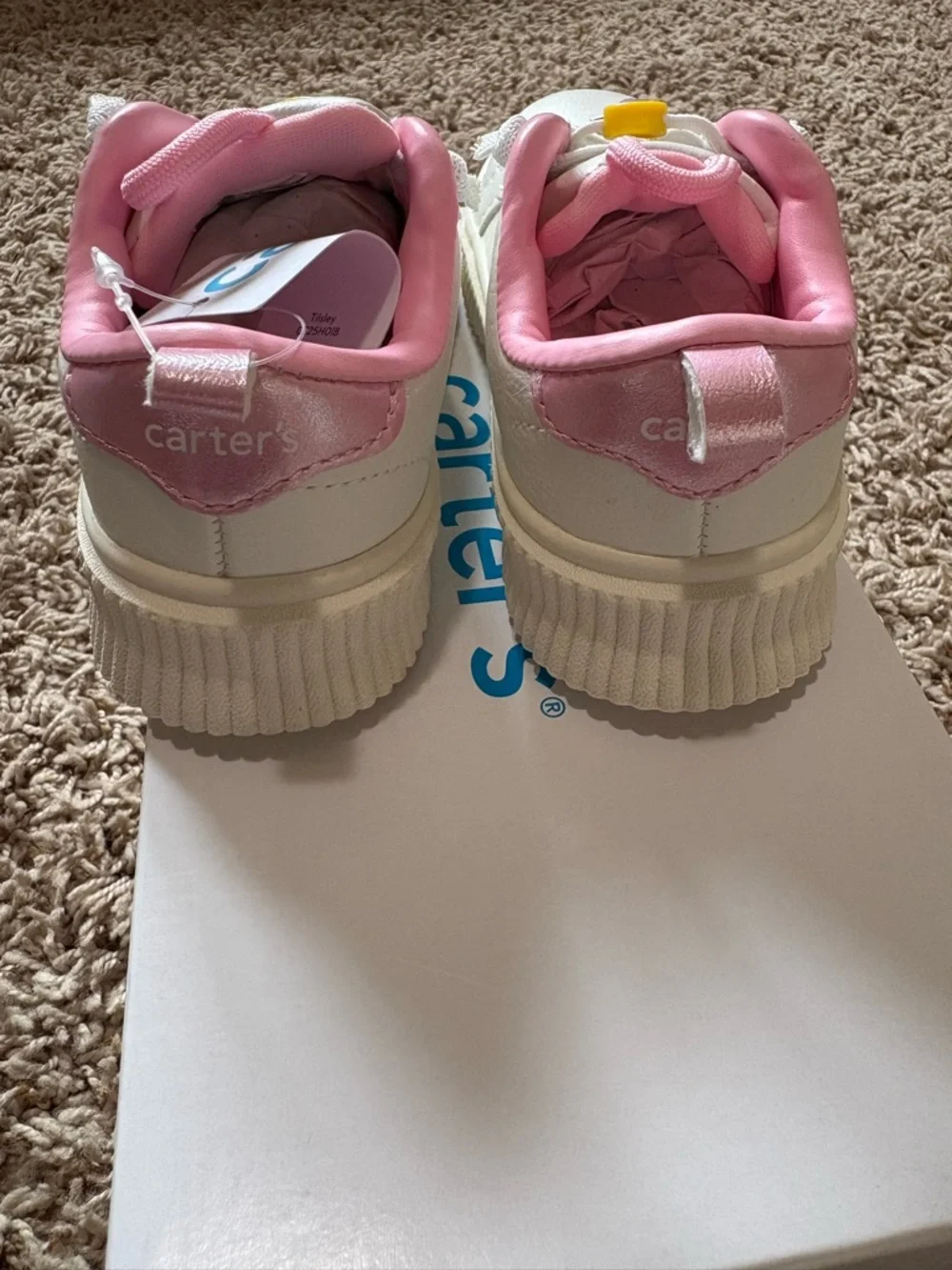Carter's Charm Casual Sneakers Toddler Girls size 8 NEW IN BOX!!